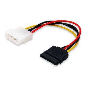 Equip Stromkabel SATA 15-Pin->5.25 schwarz 0.15m PVC Polybeutel