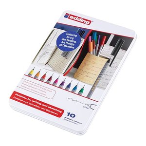 edding 55 Fineliner-Set farbsortiert 0,3 mm, 10 St.
