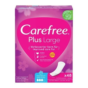 Carefree Slipeinlagen Plus Large mit Frischeduft, 48 St.