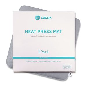 LOKLiK Wärmeschutzmatte für Transferpresse schützt Arbeitsoberflächen vor Hitze 290 x 290 mm (11,4 x 11,4 Zoll) , 1 St.