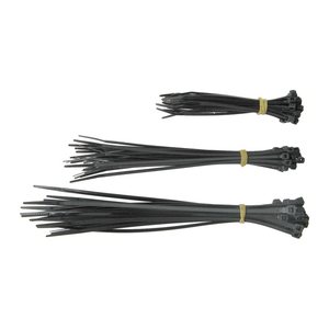 CON:P Kabelbinder-Set schwarz 25x 100,0, 25x 160,0, 25x 190,0 mm x 2,5 mm, 75 St.