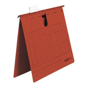 FALKEN Hängehefter UNIREG Karton rot DIN A4 1x kaufmännische Heftung, 25 St.