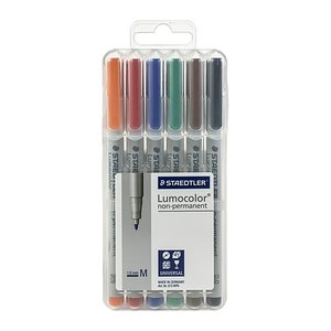 STAEDTLER Folienstift Lumocolor M nonperm 6St