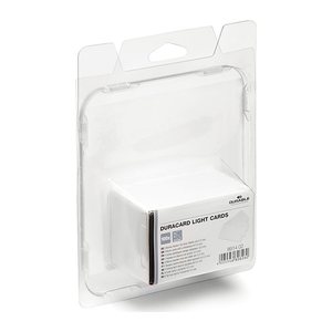 DURABLE DURACARD dünn Blanko-Plastikkarten weiß, 100 St.