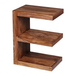 WOHNLING Beistelltisch rechteckig Massivholz sheesham 45,0 x 30,0 x 60,0 cm, 1 St.