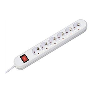 BACHMANN SMART 6-fach Steckdosenleiste mit Schalter 1,5 m weiß