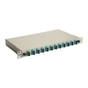 Equip LWL-Spleißkasten 12-Port SC-Duplex OM3 1U komplett gr