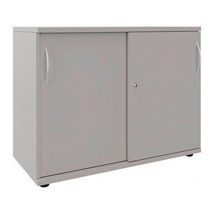 fm Schiebetürenschrank, 4260761570518 lichtgrau 1 Fachboden 100,0 x 44,2 x 76,3 cm