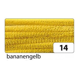 folia Pfeifenreiniger bananengelb Chenilledraht Ø 8,0 mm, 10 St.