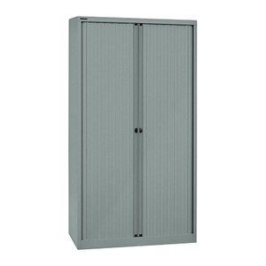 BISLEY Rollladenschrank silber 4 Fachböden 100,0 x 43,0 x 198,0 cm