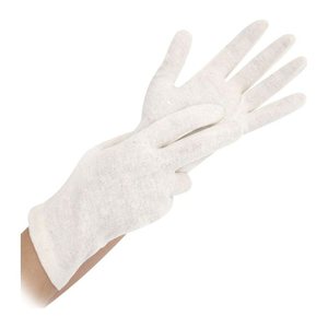HYGOSTAR unisex Arbeitshandschuhe Nature weiß Größe 8, 24 St.