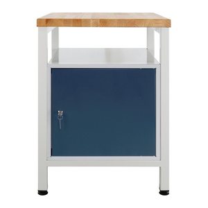 ADB Werkbank lichtgrau, anthrazitgrau 60,0 x 60,0 x 84,0 cm