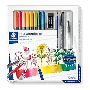 STAEDTLER "Design Journey" Aquarell Set Blumen 100% EFC