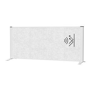 MAUL Akustik-Tischtrennwand MAULconnecto 9852295, hellgrau 120,0 x 50,0 cm, 1 St.