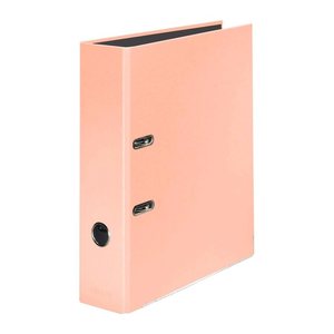 FALKEN Pastell Color Ordner Pfirsich Orange Karton 8,0 cm DIN A4, 1 St.