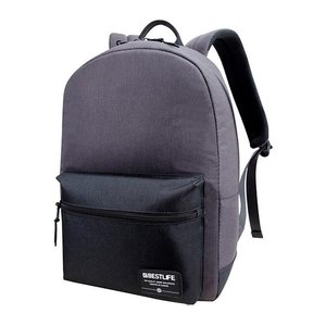 BESTLIFE Laptop-Rucksack AUDREY Kunststoff grau bis 35,8 cm (14,1 Zoll)