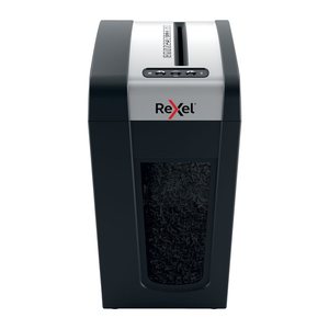 Rexel Secure MC6-SL Aktenvernichter mit Partikelschnitt P-5, 2 x 15 mm, bis 6 Blatt, schwarz