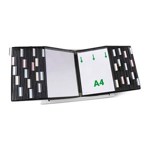 tarifold Sichttafelsystem 434507 DIN A4 schwarz mit 50 St. Sichttafeln, 1 St.