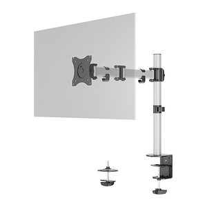 DURABLE Monitor-Halterung SELECT 509423 silber für 1 Monitor, Tischklemme, Tischbohrung