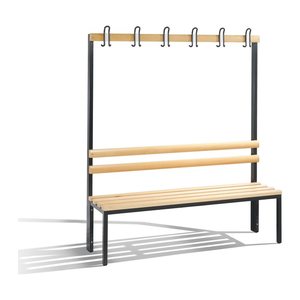 CP Garderobenbank mit Haken Basic 8051-100 S10000 buche Holz 150,0 cm