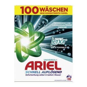 ARIEL UNIVERSAL+ Lenor Waschmittel Pulver, 5,03 kg