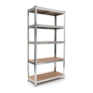 relaxdays Schwerlastregal 10019041_0 silber 90,0 x 41,0 x 180,0 cm