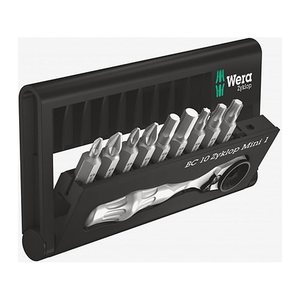 Wera Bit-Check 10 Zyklop Mini 1 Ratschenset, 10-teilig