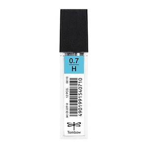 Tombow Feinminen-Bleistiftminen schwarz H 0,7 mm, 12 St.