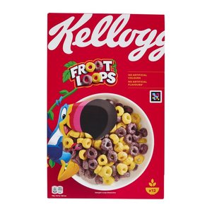 Kellogg‘s FROOT LOOPS Cornflakes 375 g, 1 St.