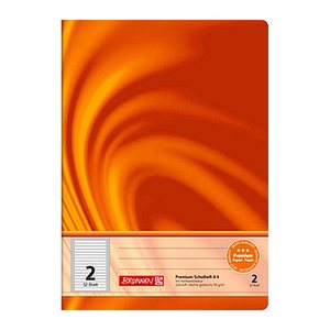 BRUNNEN Schulheft Vivendi Lineatur 2 liniert DIN A4 ohne Rand, 32 Blatt, 1 St.
