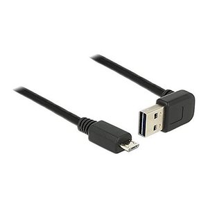 DELOCK USB Kabel A -> Micro-B St/St 1.00m 90°sw Easy USB