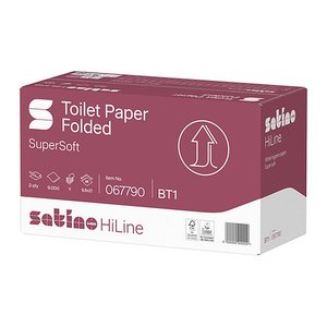 Satino Einzelblatt-Toilettenpapier HiLine 2-lagig, 9.000 Tücher