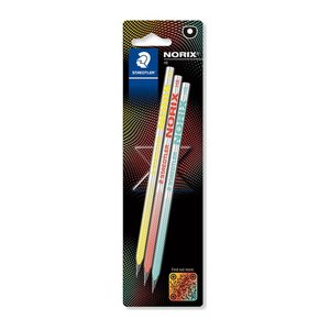 STAEDTLER Norix® Bleistifte HB farbsortiert, 3 St.