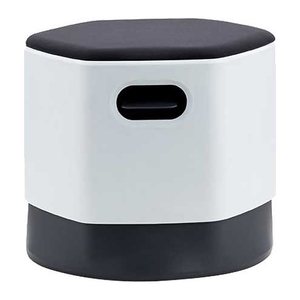rocada Sitz- & Stehhocker Soft Seating 1828-4-1 schwarz, grau, 1 St.