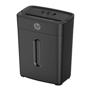 HP OneShred 6CC Aktenvernichter mit Partikelschnitt P-4, 5 x 14 mm, bis 6 Blatt, schwarz