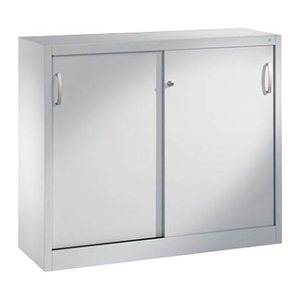 CP Schiebetürenschrank C 2000 Acurado, 2046-00 S10097 lichtgrau 2 Fachböden 120,0 x 40,0 x 97,5 cm