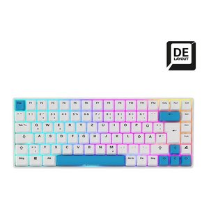Sharkoon Gaming Tastatur Skiller SGK50S3 PBT weiß-gelb RGB