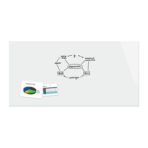 SIGEL Glas-Magnettafel 240,0 x 120,0 cm super-weiß
