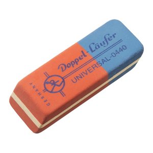 Läufer Radiergummi Universal rot/blau, 1 St.