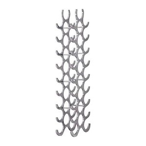 WOHNLING Weinregal silber 31,0 x 14,0 x 98,0 cm, 1 St.