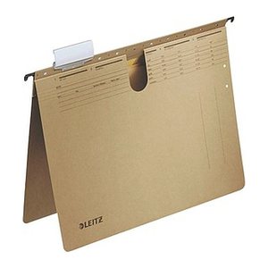 LEITZ Hängehefter ALPHA® 1994 Karton naturbraun DIN A4 1x Amtsheftung, 25 St.
