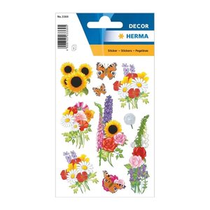 HERMA Aufkleber 3369 Blumen, 30 Etiketten