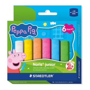 STAEDTLER Noris junior Peppa Pig Edition Straßenmalkreide farbsortiert 6 St.