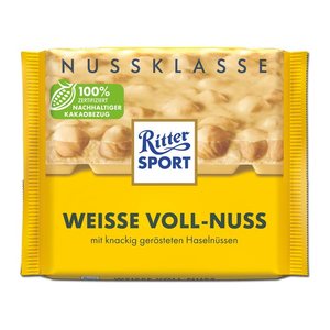 Ritter SPORT Weisse Voll-Nuss Schokolade 100,0 g, 1 St.