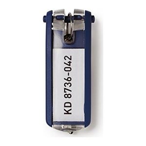 DURABLE Schlüsselanhänger KEY CLIP blau, 6 St.