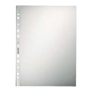 LEITZ Prospekthüllen 4704 DIN A4 transparent genarbt 0,10 mm, 100 St.