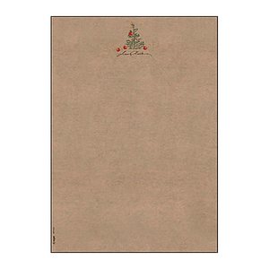 SIGEL Weihnachtsbriefpapier Christmas with Apples Motiv DIN A4 100 g/qm 100 Blatt