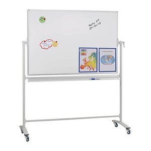 FRANKEN mobiles Whiteboard 150,0 x 100,0 cm weiß lackierter Stahl