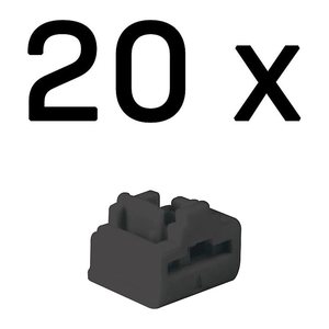 LINDY RJ45 Port Schlösser SCHWARZ, 20 Stück