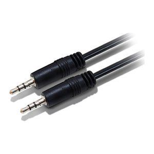 Equip Audiokabel 3.5mm->3.5mm St/St 2.50m schwarz Polybeutel